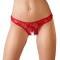 String Rouge Ouvert Rouge Taille S