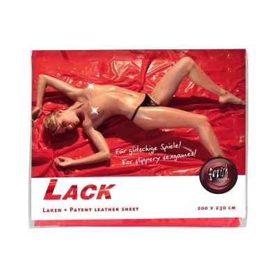 Drap en Vinyle pour Massage Nuru Rouge