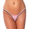 G-String Rose avec Lacet Rose Taille Unique