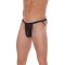 String Homme Minimaliste Noir Taille Unique