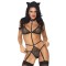 Ensemble Sex Kitten Noir Taille Unique