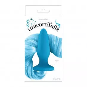 Plug Anal Unicorn Tails Pastel Bleu