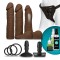 Coffret Gode Ceinture Vac-U-Lock UltraSkyn Set Chocolat