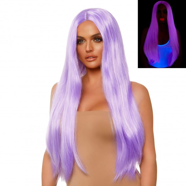 Perruque cheveux extra longs luminescente