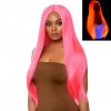 Perruque cheveux extra longs luminescente Perruque cheveux extra longs luminescente
