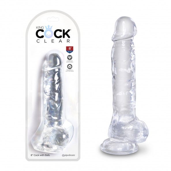 Gode Ventouse Clear 20 cm