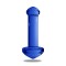 Plug Anal Massage en Verre Bleu