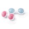 Boules de Geisha Beads Rose/Bleu Rose