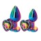 Plug Anal Rear Assets Mulitcolor Heart Multicolore Small