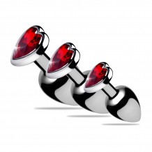Bijou Anal Red Heart Gem