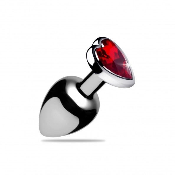 Plug Anal Red Heart Gem