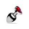 Bijou Anal Red Heart Gem Rouge Small