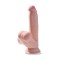 Gode Triple Densités 18 cm avec Testicules Mobiles Chair