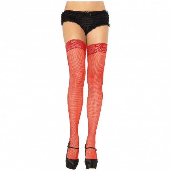 Bas Résille Autofixant Jarretière