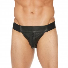 Jock en Cuir Zipper