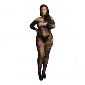 Bodystocking Lace Sleeved Queen Size