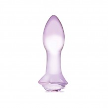 Plug Anal en Verre Rosebud