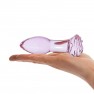 Plug Anal en Verre Rosebud - photo 3