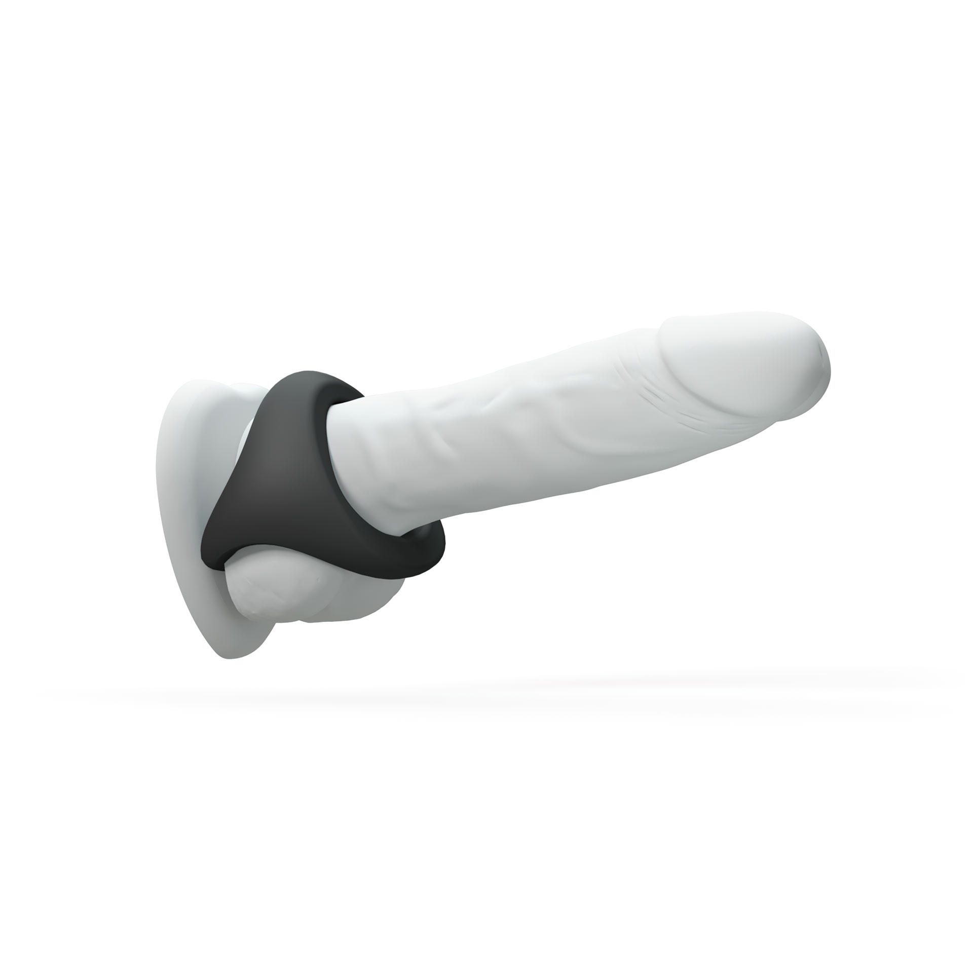 Double Anneau Pénien En Métal CockLock - Diamètre 37 Mm X 50 Mm - Argenté - Neuf
