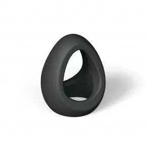 Anneau Double Cockring Flux Ring Noir