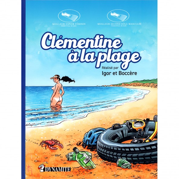 Clémentine à la plage