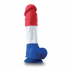 Gode Réaliste Tricolore 20 cm