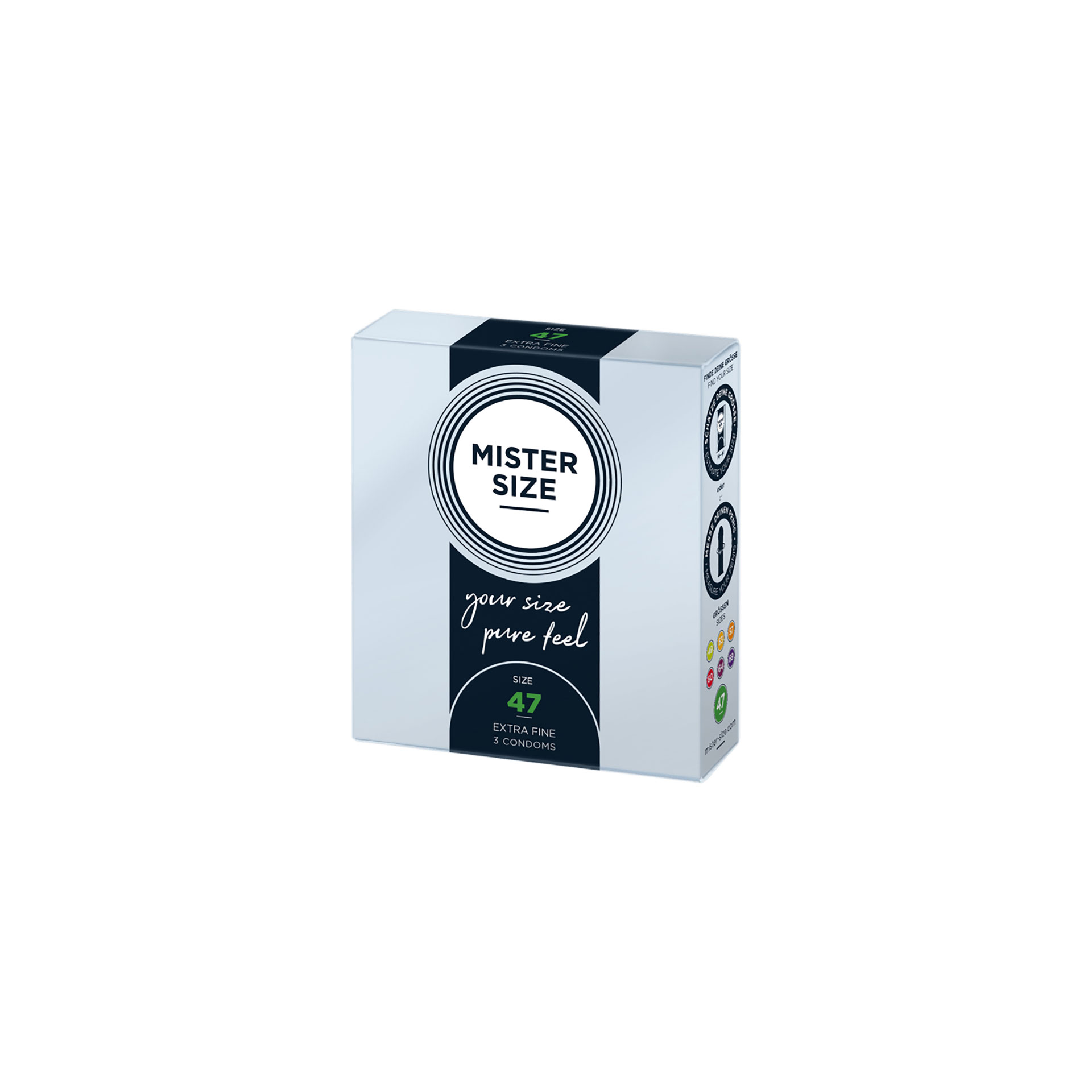 MISTER SIZE - PRÉSERVATIF TAILLE M 53 MM (100 UNITÉS)