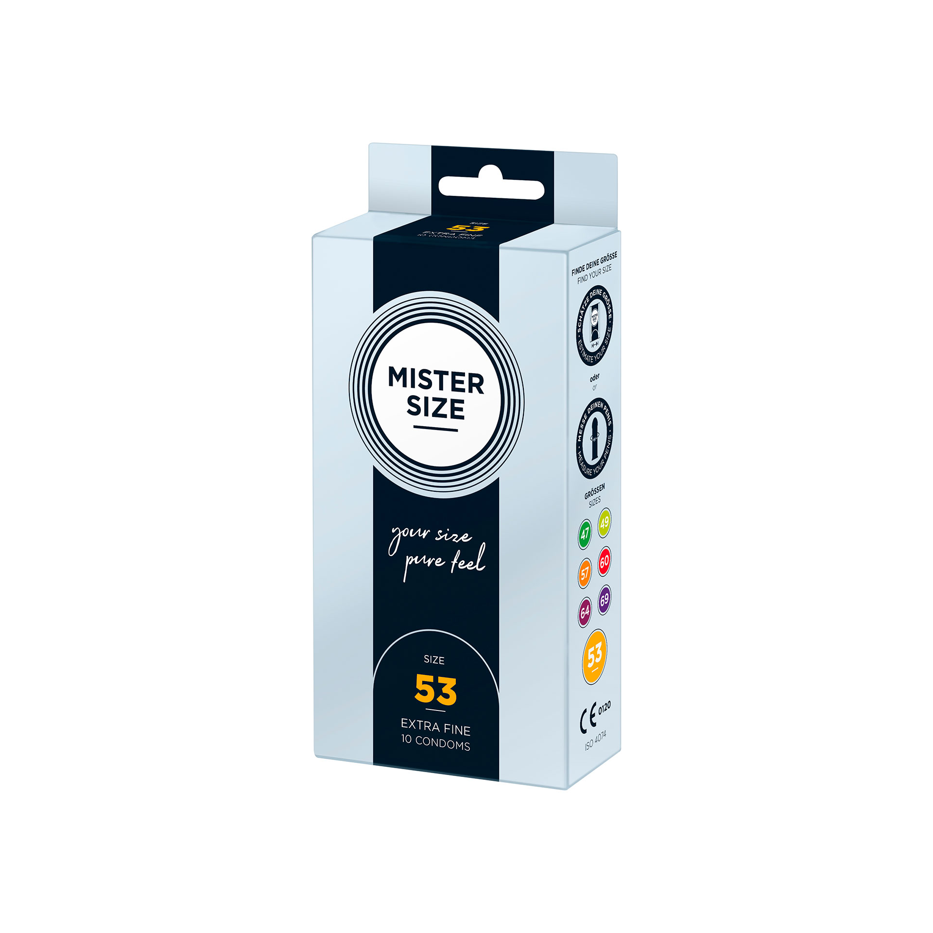 PrÃ©servatifs MISTER SIZE - Taille AjustÃ©e, Par Lot De 10, Pour Une Protection Optimale Et Confortable