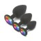 Bijou Anal Rainbow Booty Jewel Noir Small