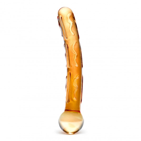 Dildo en Verre Orange Tickler