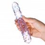 Dildo en Verre Rose Nubby - photo 1