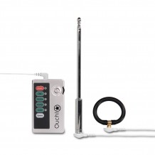 Tige à Urètre Métallique et Anneau avec Electrostimulation 214 mm