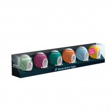 Coffret de 6 Oeufs Masturbateurs Eggs Mixed