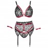 Ensemble Lingerie Grande Taille En Rouge et Noir - photo 2