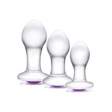 Kit 3 Plugs en Verre Bling Bling