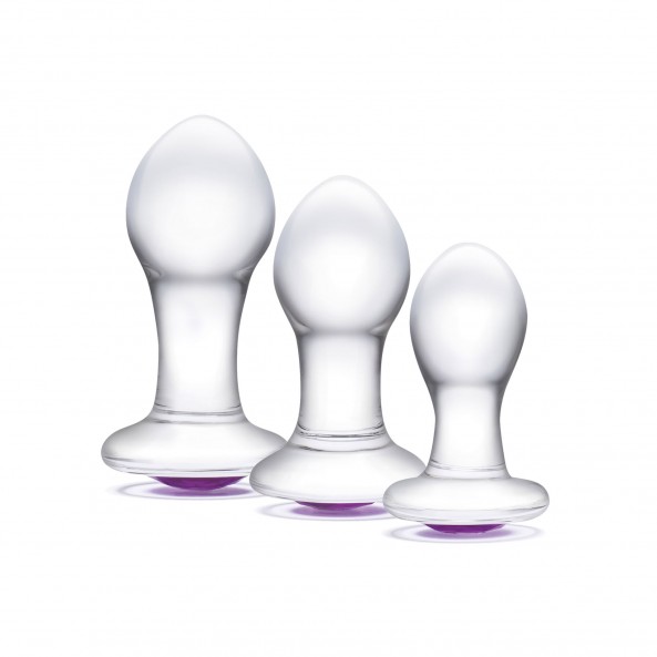 Kit 3 Plugs en Verre Bling Bling