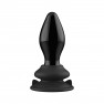 Plug Anal Vibrant Stretchy en Verre Noir - photo 0