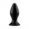 Plug Anal Vibrant Stretchy en Verre Noir - photo 1