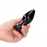 Plug Anal Vibrant Stretchy en Verre Noir - photo 3