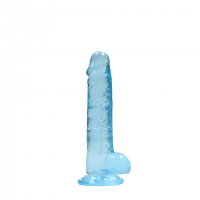 Gode avec Testicules Crystal Clear 17 cm Image