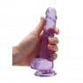 Gode avec Testicules Crystal Clear 17 cm - photo 1
