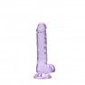 Gode avec Testicules Crystal Clear 17 cm - photo 2