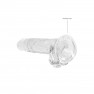 Gode avec Testicules Crystal Clear 17 cm - photo 4