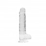 Gode avec Testicules Crystal Clear 19 cm - photo 0
