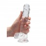 Gode avec Testicules Crystal Clear 19 cm - photo 1