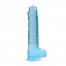 Gode avec Testicules Crystal Clear 22 cm - photo 0
