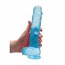 Gode avec Testicules Crystal Clear 22 cm - photo 1