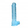 Gode avec Testicules Crystal Clear 22 cm - photo 2