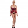 Ensemble Lingerie Ouverte Jupe Rouge et Noire - photo 2
