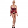 Ensemble Lingerie Ouverte Jupe Rouge et Noire - photo 2